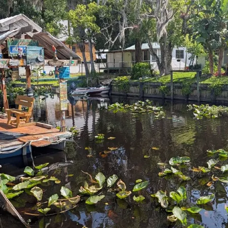 2 Bedroom FREE Boat ON CANAL fish out back and fire pit more FUR BABIES welcome