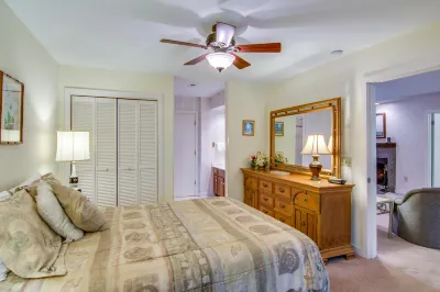 Scenic-view cottage with sunroom, deck, kitchen & pool - close to beach & golf