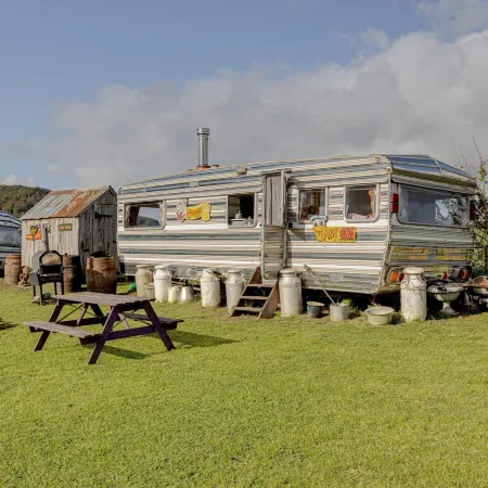 2 X Double Bed Glamping Wagon at Dalby Forest
