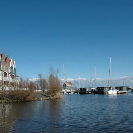 Boat in Volendam Near Marina Museum
