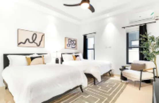 Zuma Villa/3Br/3.5BA/Rooftop Terrace/Sea View/Pool/Gated/10 Mins to Beach/Swings