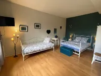 12-person gîte with heated swimming pool and sauna, ideal for relaxation