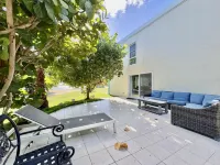 Fantastic! 3 BR! STEPS to the sand on Sapphire Beach Waterfront ocean view patio