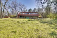 Dock & Water-view Deck: Home on Lake Dardanelle - 2-Star