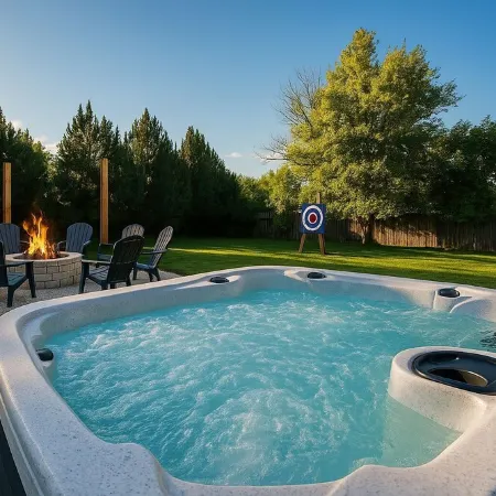 Luxe Escape in DTC << Sleep 16 >> Hot Tub, Fire Pit, Game Room & Home Gym
