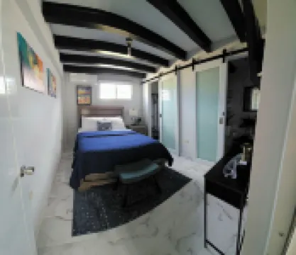 Pool+Walk to Beach+Fast Wifi+Generator+Loft+Located in Rincon's Touristic Heart