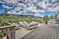 火坑、甲板和山景：高檔松木小屋！ - 3星級