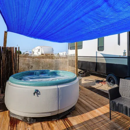 Hot Tub & Mtn Views! Carlsbad RV Retreat