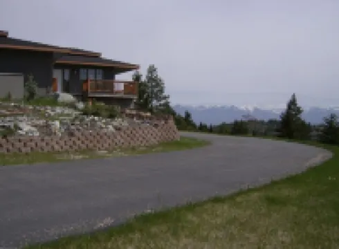 Serene Ridgetop  Kalispell Home -View Over Kitchen Sink