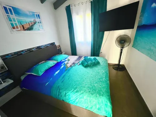 Mini villa F2 tt furnished 42m2 sea view santa giulia