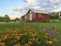 A Cozy Farmstead Cottage Amidst Two Barns in Hudson Valley