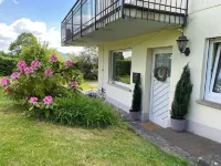 Ferienhaus Rhönschön mit Blick auf die Wasserkuppe