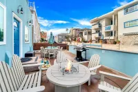 Chic 2BR Retreat - Steps to Beach, Exclusive Patio, Garage Parking