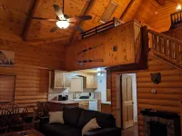 Very cool family cabin with bear theme decorations, two decks and much more.