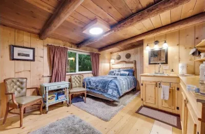 Rustic studio cabin, nestled in the trees, under a mile to Mt. Rainier entrance. Hotels near Mount Rainier National Park