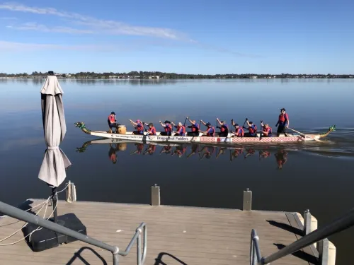 Quiet area across from the lake