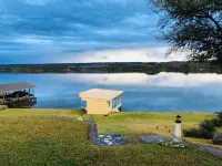 Lake Front property on Inks Lake with beautiful lake views /dock/swimming area.
