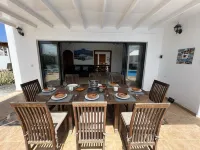 Casa Jemma is a unique Sea Front 4 bedroom villa with 12x4  pool and games room