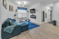 Blue Bliss 2BR 2BTH with Indoor Pool, FREE Parking, Near NYC & EWR Airport