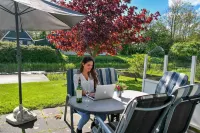Modern Holiday Home at a Typical Dutch Canal, Close to the Lauwersmeer Hotels in Anjum