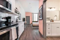 Floor-to-Ceiling Windows and Full Kitchen Amenities - Bold Chic