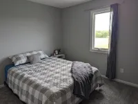 Charming 2-bedroom country house near South Bend and Potato Creek with WiFi, AC.