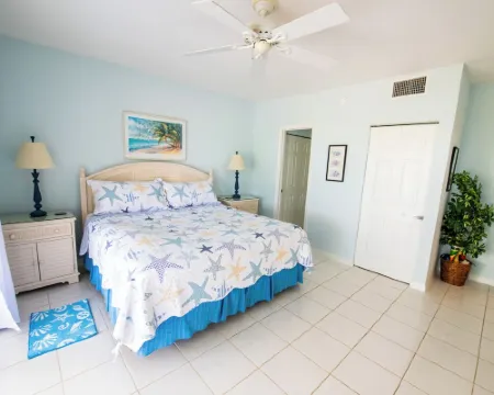 2023 Renovated The Retreat 17 Oceanview ground floor condo steps to ocean/beach Hoteles en Rum Point