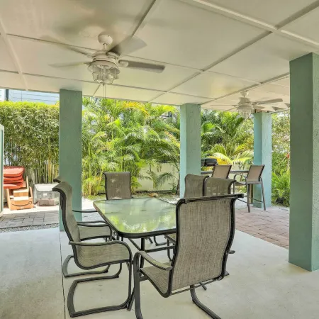 Covered Deck & Bay Views: Bradenton Beach Abode!