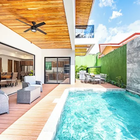 Private Luxury Villa Prime Location South End of Jaco Beach, Gated Community.