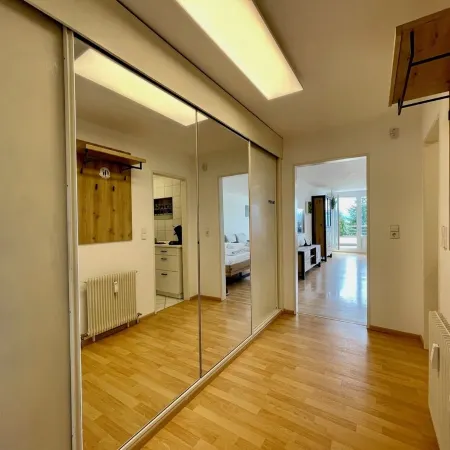 Modern "Waldluft" apartment with pool and sauna in Scheidegg in the Allgäu