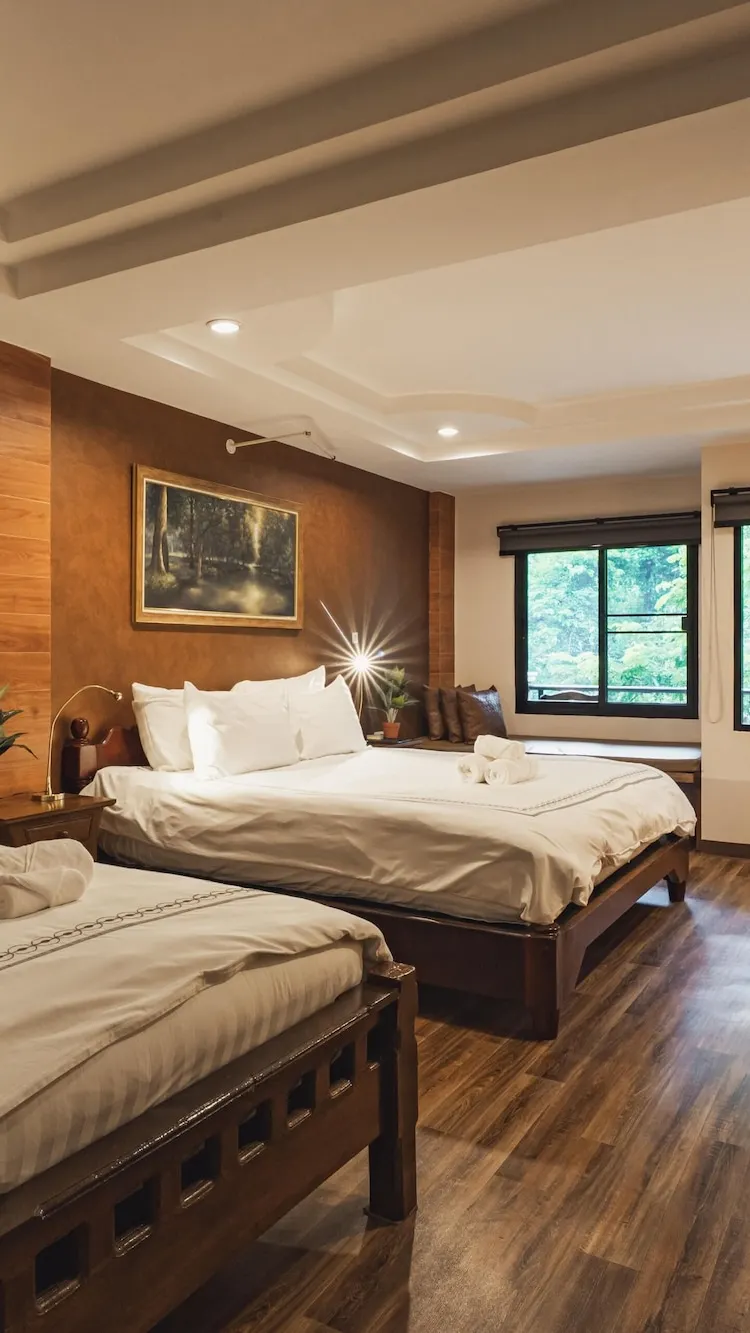 ห้องดีลักซ์สำหรับสามท่านพร้อมระเบียง