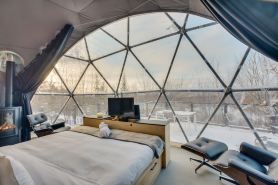 Bel Air Tremblant DÔME CLASSIQUE: 1 LIT KING, JACUZZI ET SAUNA-450PI