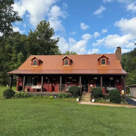 Log Cabin in the Field