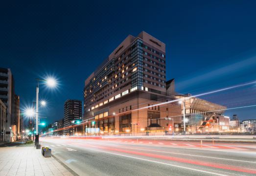 호텔 오쿠라 후쿠오카의 조식 뷔페 또는 레스토랑 내부