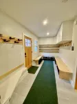 Lakefront cabin with dock, hot tub, fire pit!!