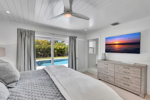 STUNNING COASTAL MODERN 3 BED POOL HOME MINUTES TO THE BEACH AND ATLANTIC AVE.