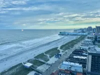 Atlantic City’s spectacular beachfront direct ocean view from the 27th floor.