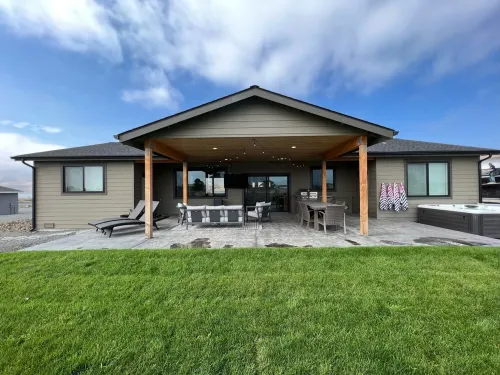 New Custom Multi Master + Sleeping Room Golf Course Home w/ Outdoor Living Area