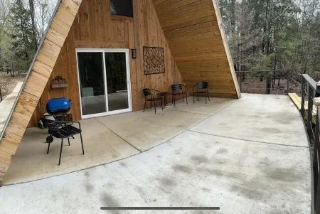 Coyote Creek A-Frame Cabin with Firepit, Nature Trail, Games, Outside Activities