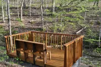 Daffodil Hollow Songwriter & Artist Retreat Cottage Leipers Fork, Natchez Trace - balcony