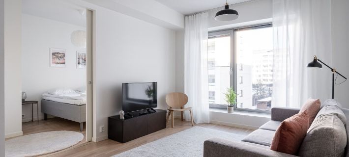 Stylish New 1Br Home with Sauna, Hosts 4 Guests Hotels in Tammerfors