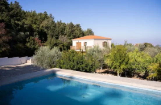 Chaihoutes Stone Villa into Olive Farm in Zia