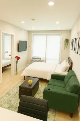 Modern 1BR 1BA Apartment Hotels in 