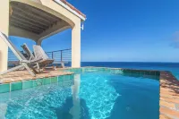 Oceanfront villa with outstanding views, salt-water plunge pool, wifi and AC.