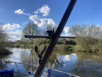 Charming Dutch Steel Cruiser Boat on the River Medway in the Garden of England
