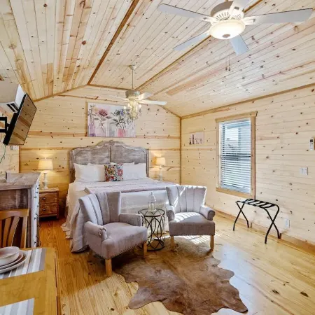 Fancy Cabin Right on Main St!