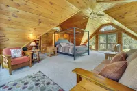 3-Acre Benezette Cabin Hot Tub, Grill and Mtn View - balcony