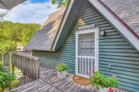 Waterfront Lake Lure A-frame w/ Dock & Scenic Deck - 4-Star