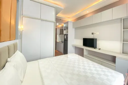 Good Deal and Comfy Studio Transpark Cibubur Apartment by Travelio