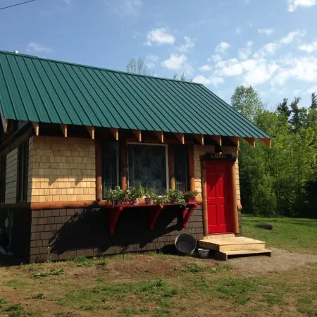 Glamp Richard on Adirondack Flower Farm